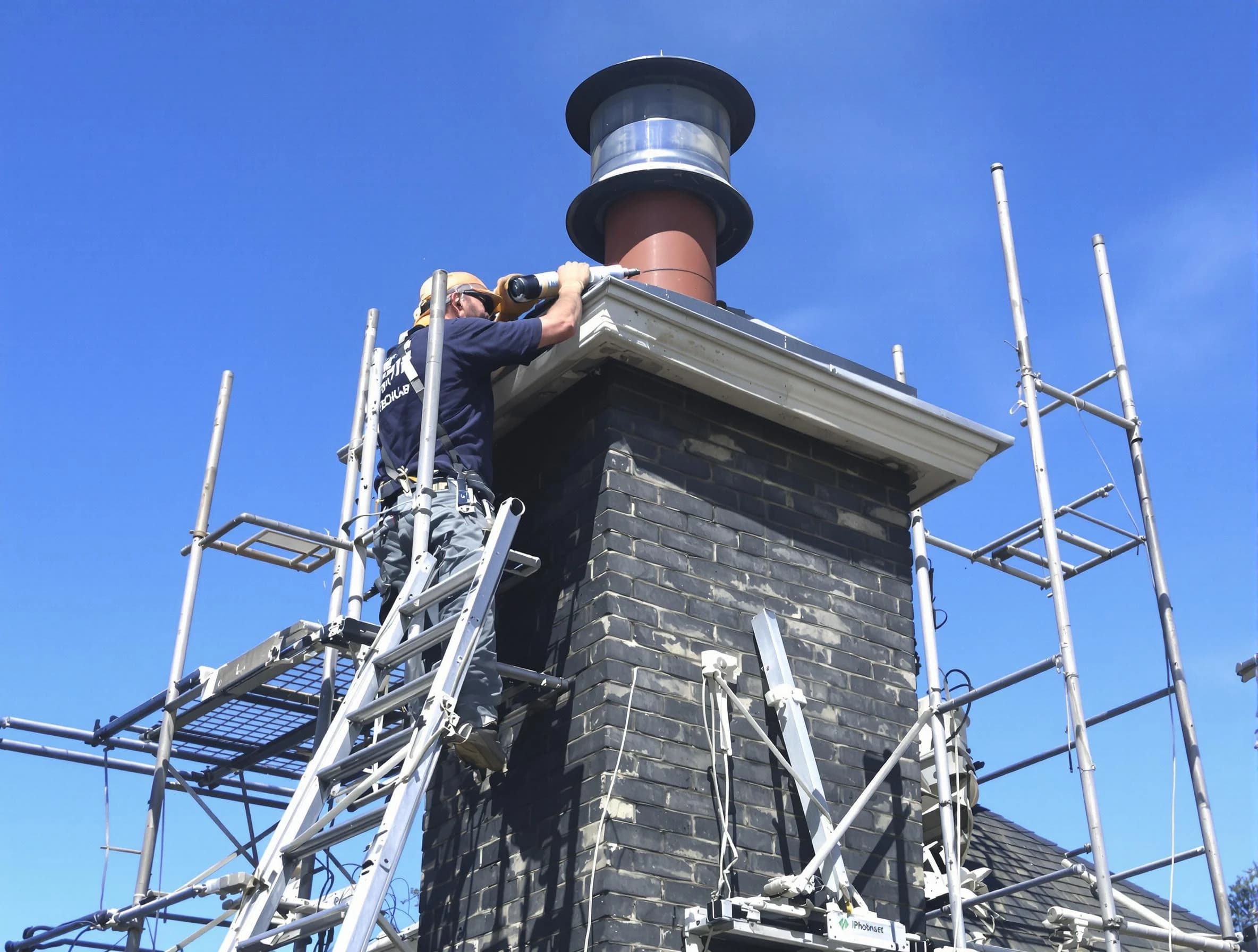 Sturdy chimney crown finished by Sandy Chimney Sweep in Sandy, UT