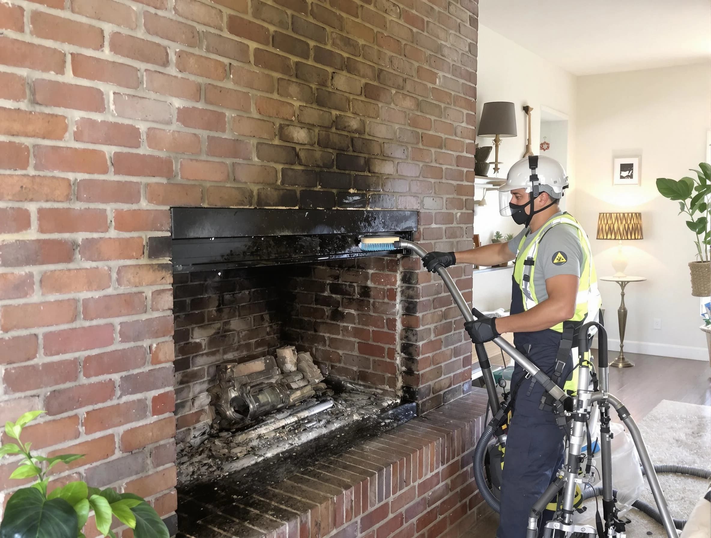 Sandy Chimney Sweep providing fireplace cleaning services in Sandy, UT