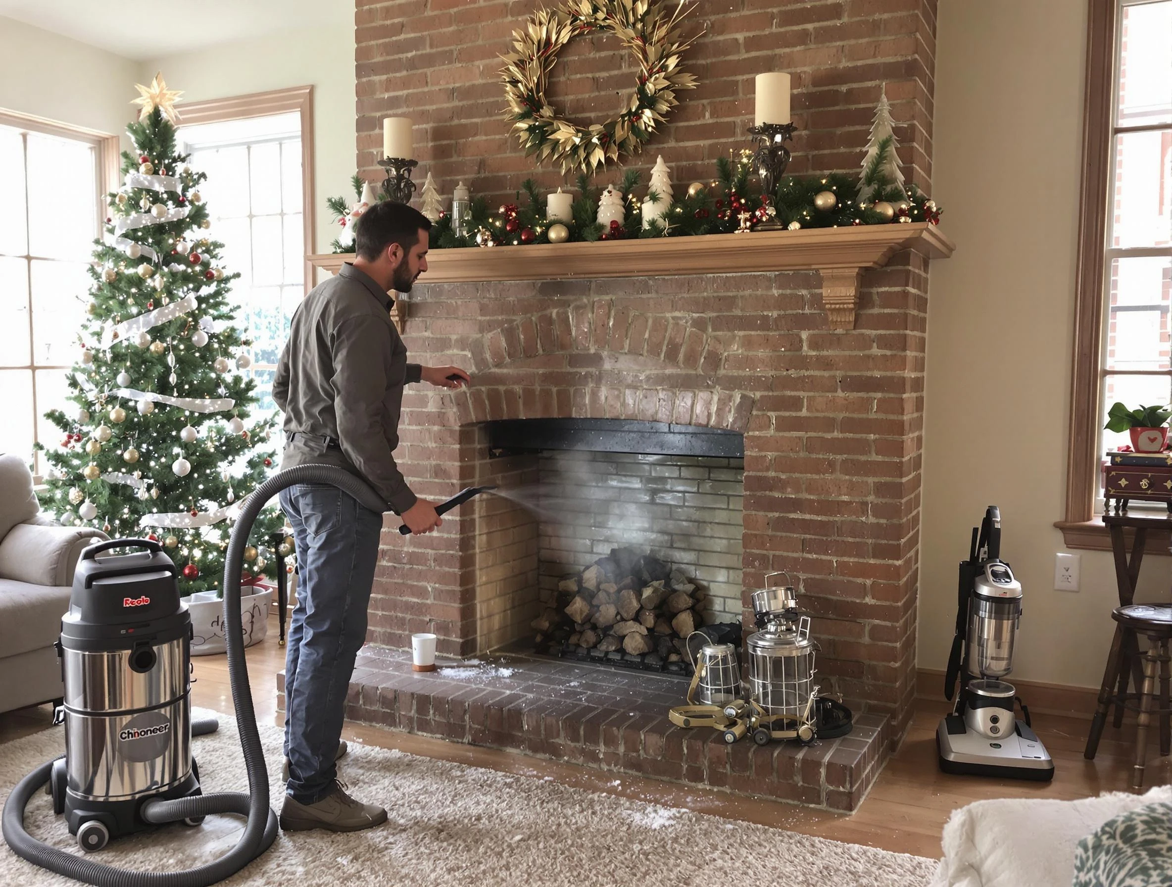 Fireplace Cleaning in Sandy