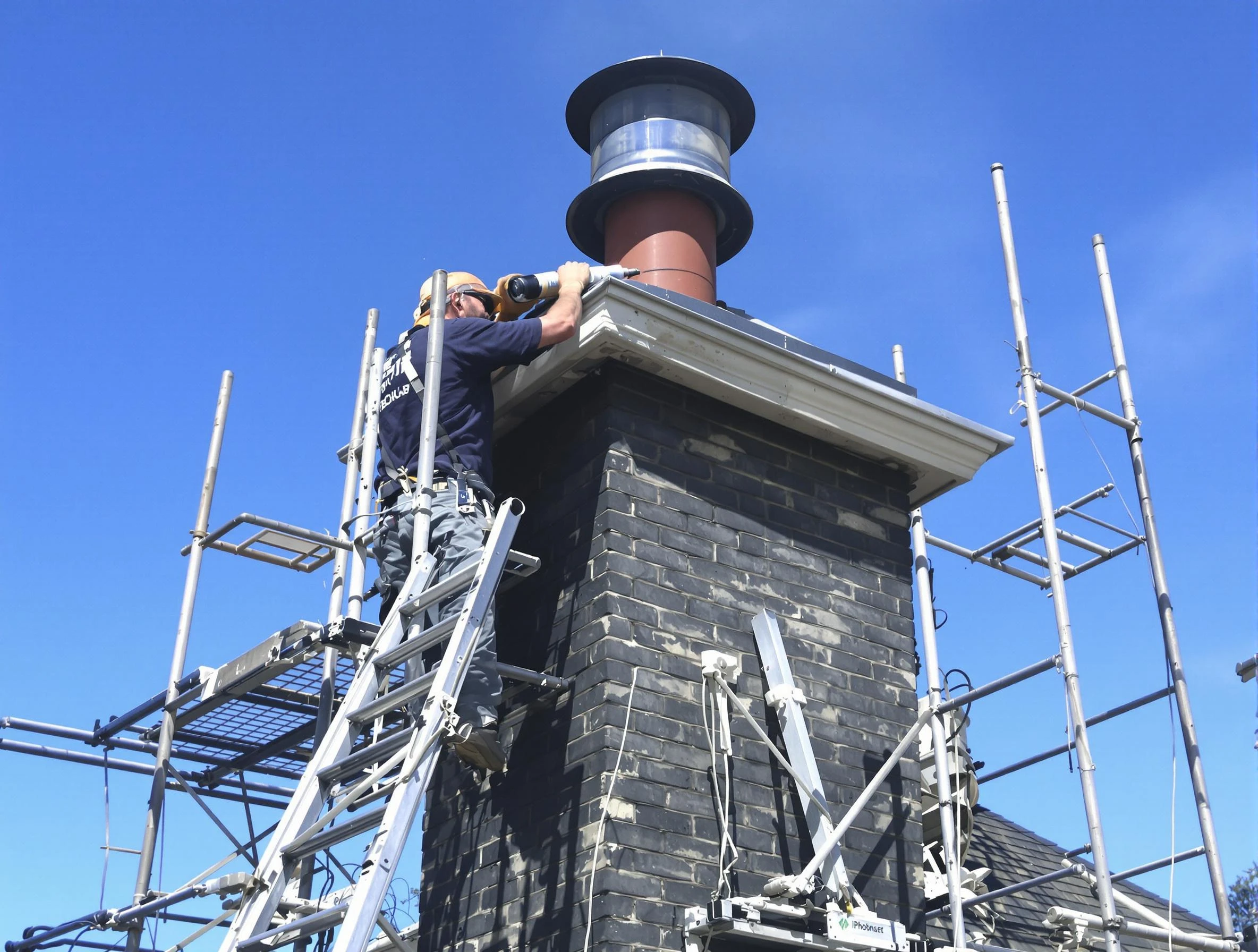 Sturdy chimney crown finished by Sandy Chimney Sweep in Sandy, UT