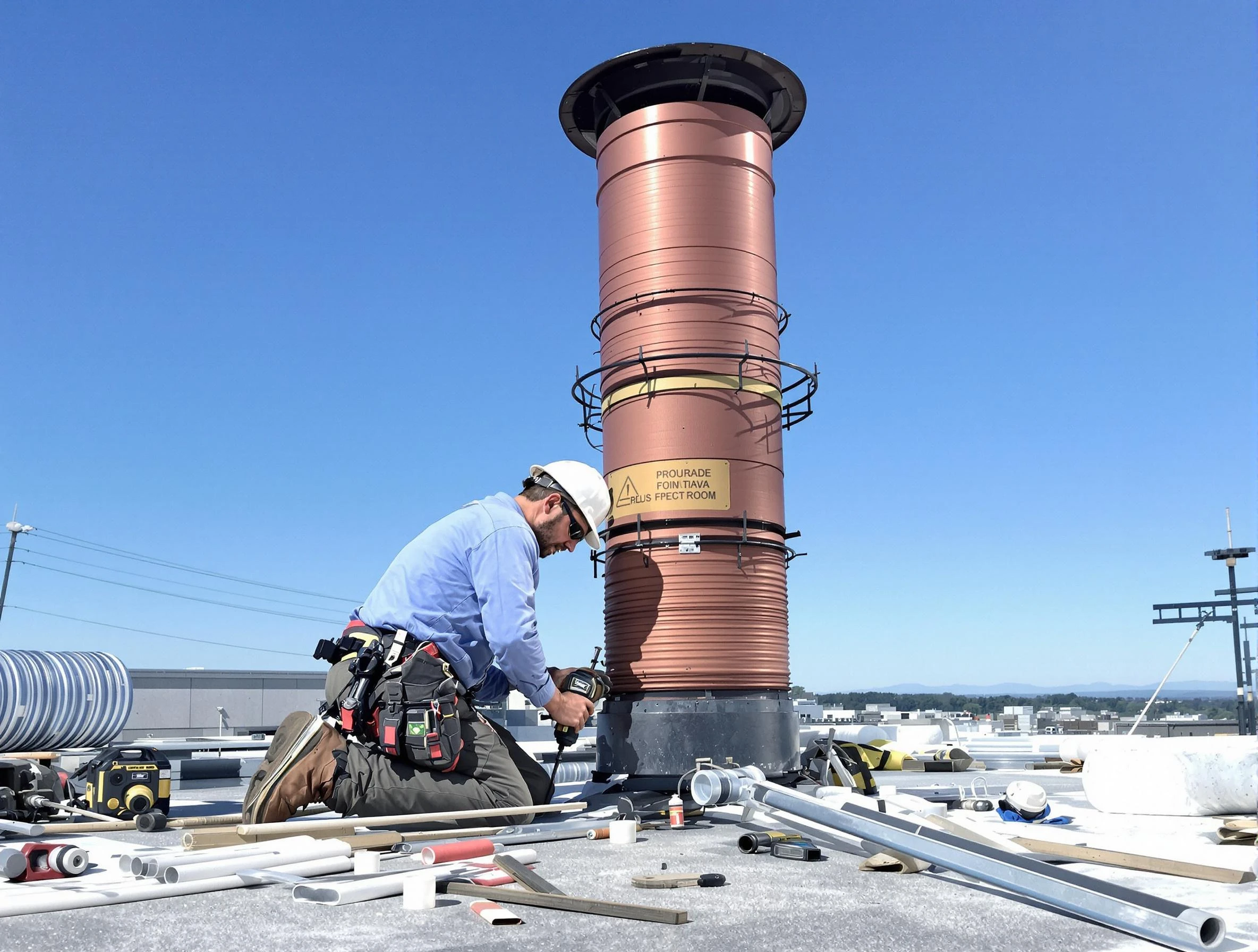 Installed chimney liner by Sandy Chimney Sweep in Sandy, UT