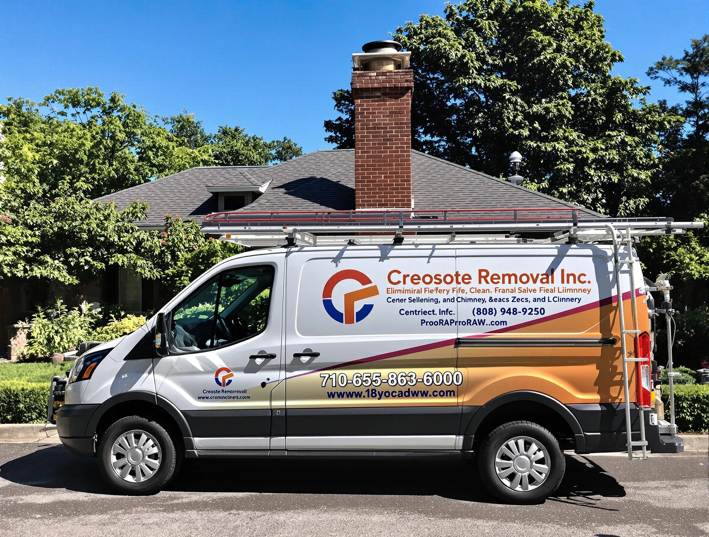 Sandy Chimney Sweep technician removing creosote safely in Sandy, UT