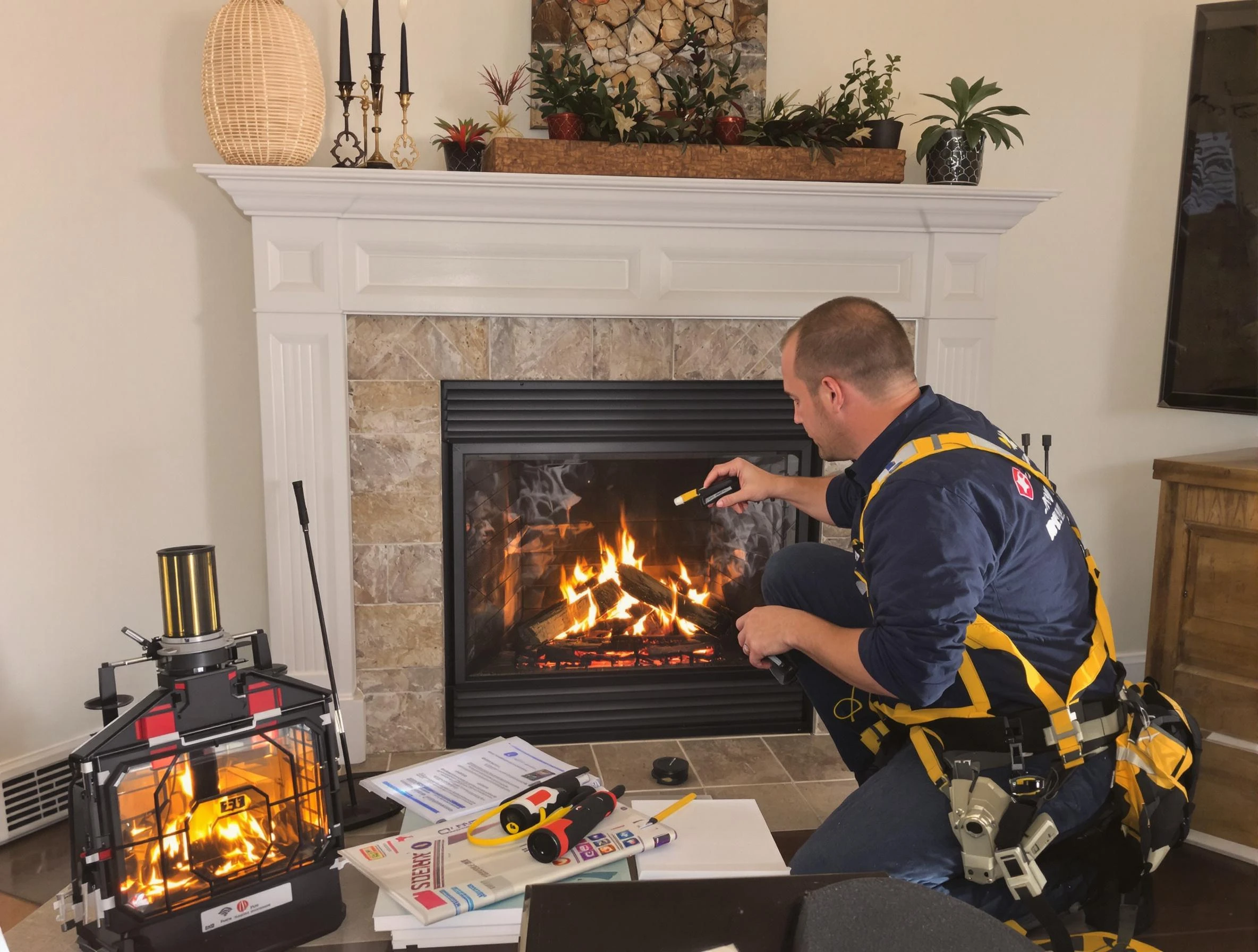 Safety-focused fireplace inspection by Sandy Chimney Sweep in Sandy, UT